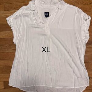 GAP Women's Cream Blouse - XL